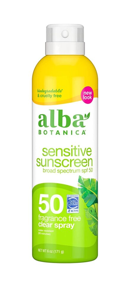 Alba Botanica Sensitive Sunscreen Spray, SPF 50