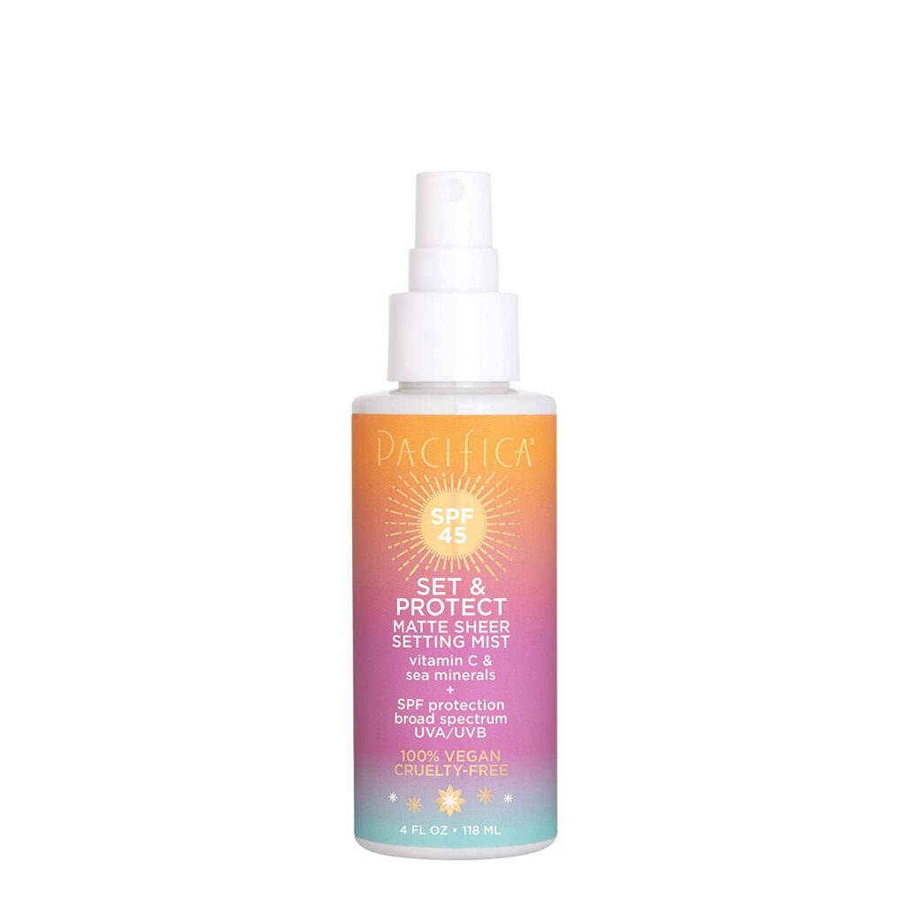 Pacifica Set & Protect Matte Sheer Setting Mist SPF 45