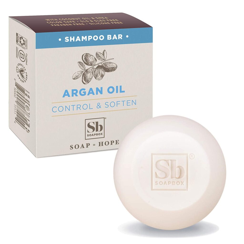 Soapbox Argan Oil Control & Soften Solid Bar Shampoo