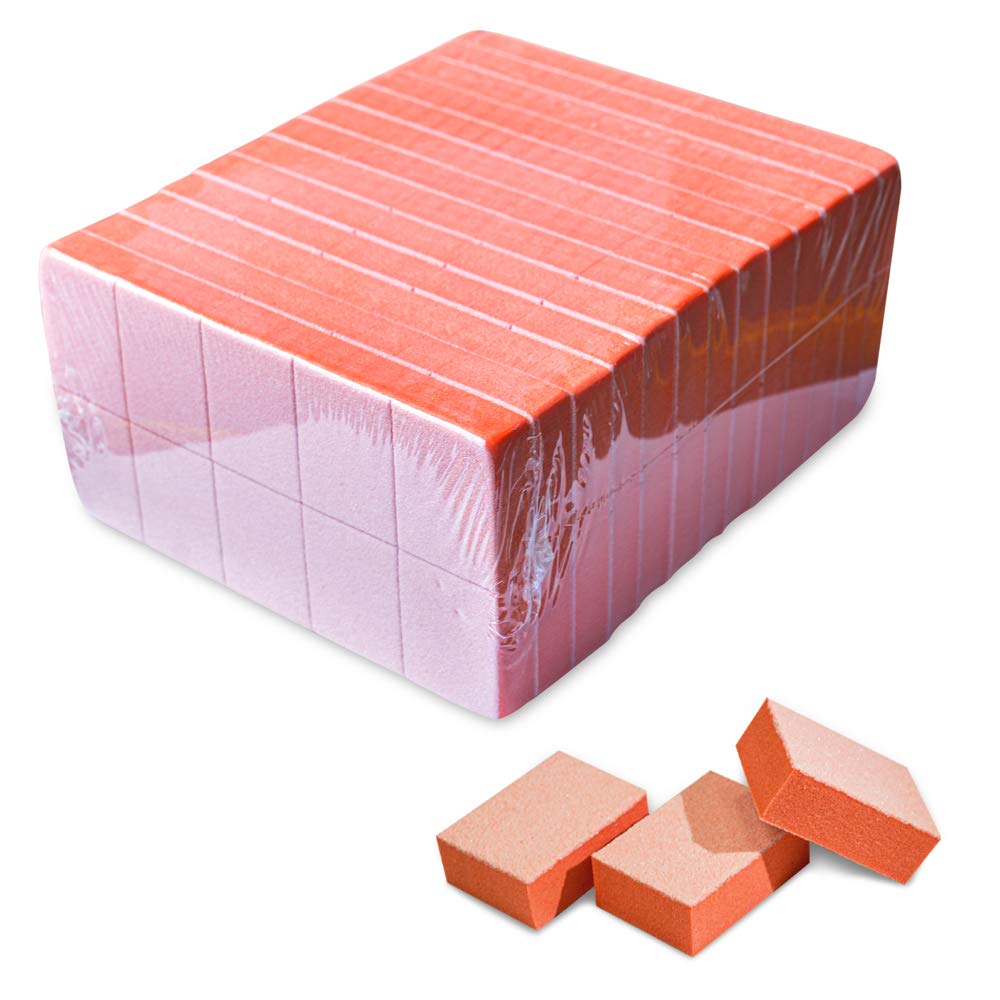 Karlash Nail Mini Orange Buffer Block File 80/100 Grit 2 Sided