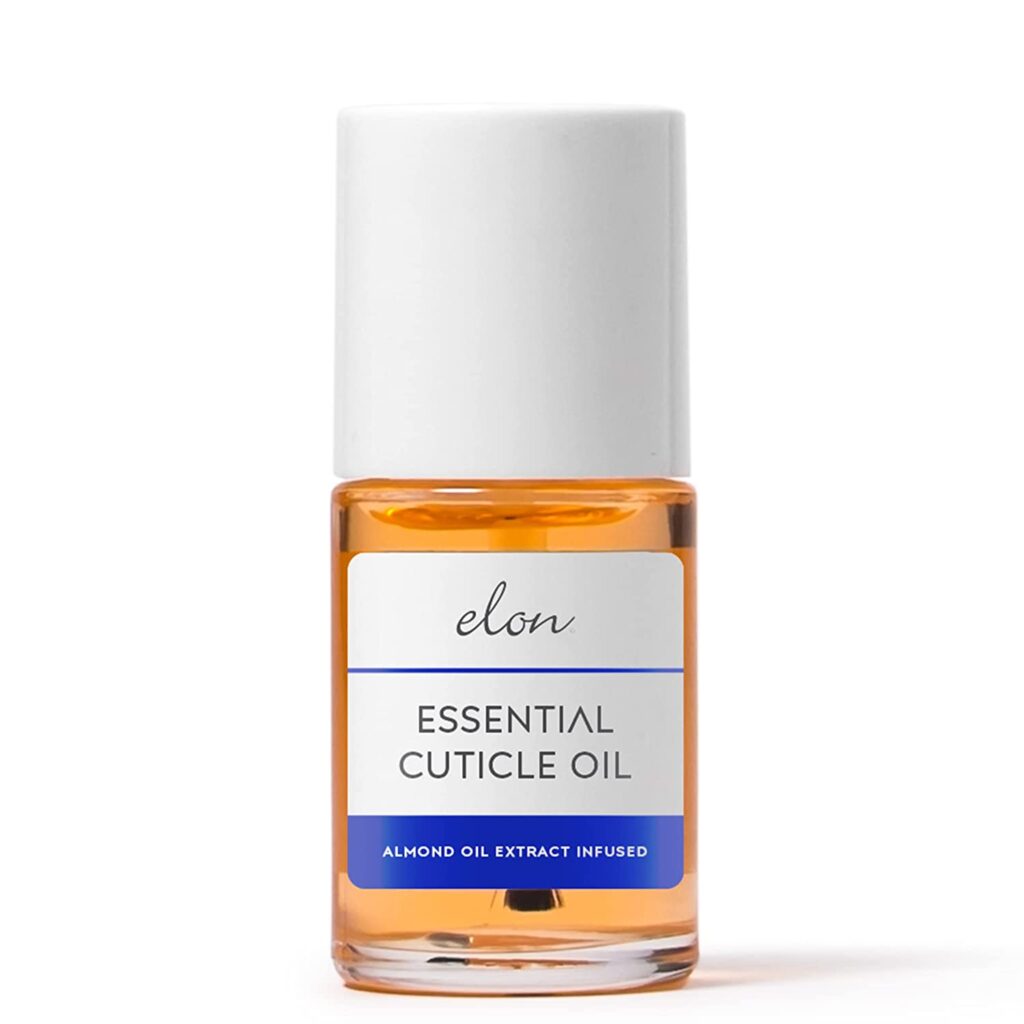 Elon Essential Cuticle Oil for Nails w/ Almond Oil Extract - Jojoba Oil & Vitamin E - Softening & Hydrating Nail and Cuticle Oil