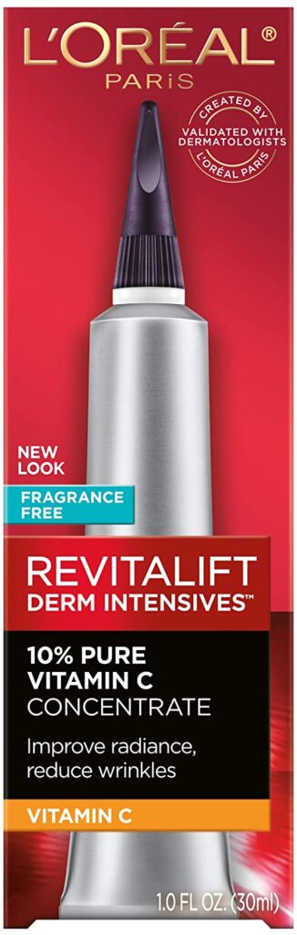 L'Oreal Paris Skincare 10% Pure Vitamin C Serum with Hyaluronic Acid from Revitalift Derm Intensives