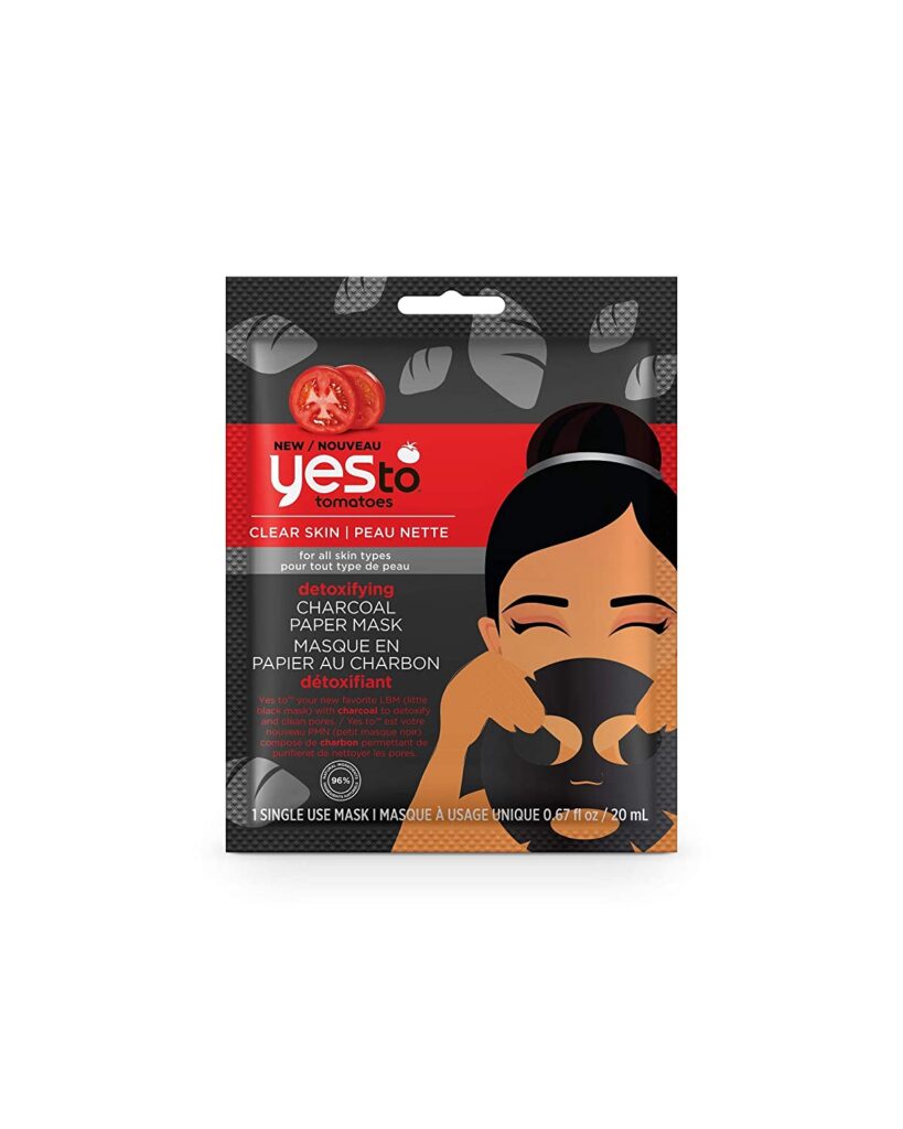 Yes To Tomatoes Detoxifying Charcoal Paper Face Mask 
