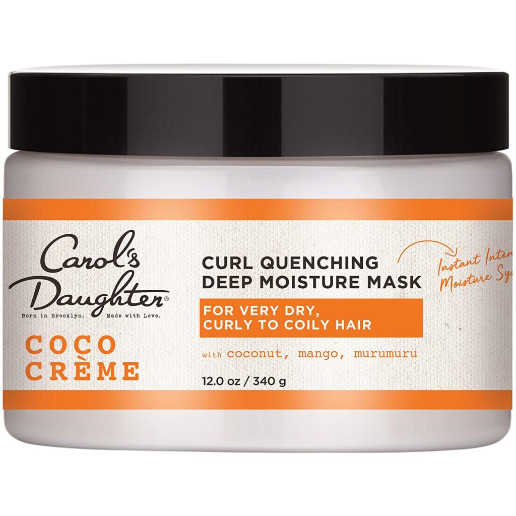 Carol’s Daughter Coco Creme Curl Quenching Deep Moisture Hair Mask for Very Dry Hair, with Coconut Oil and Mango Butter, Hair Mask for Curly Hair,