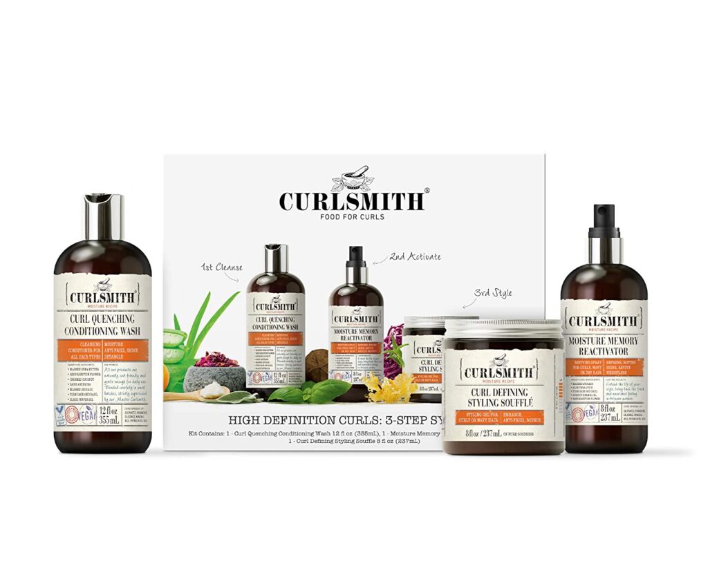 Curlsmith - High Definition Curls Kit - Vegan Haircare Kit for Dry, Wavy, Curly or Coily Hair