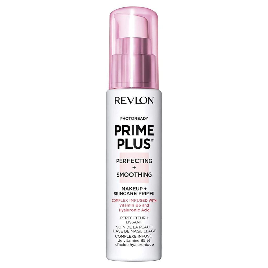 Face Primer by Revlon, PhotoReady Prime Plus Face Makeup for All Skin Types, Blurs & Fills in Fine Lines, Infused with Vitamin B5 and Hyaluronic Aci