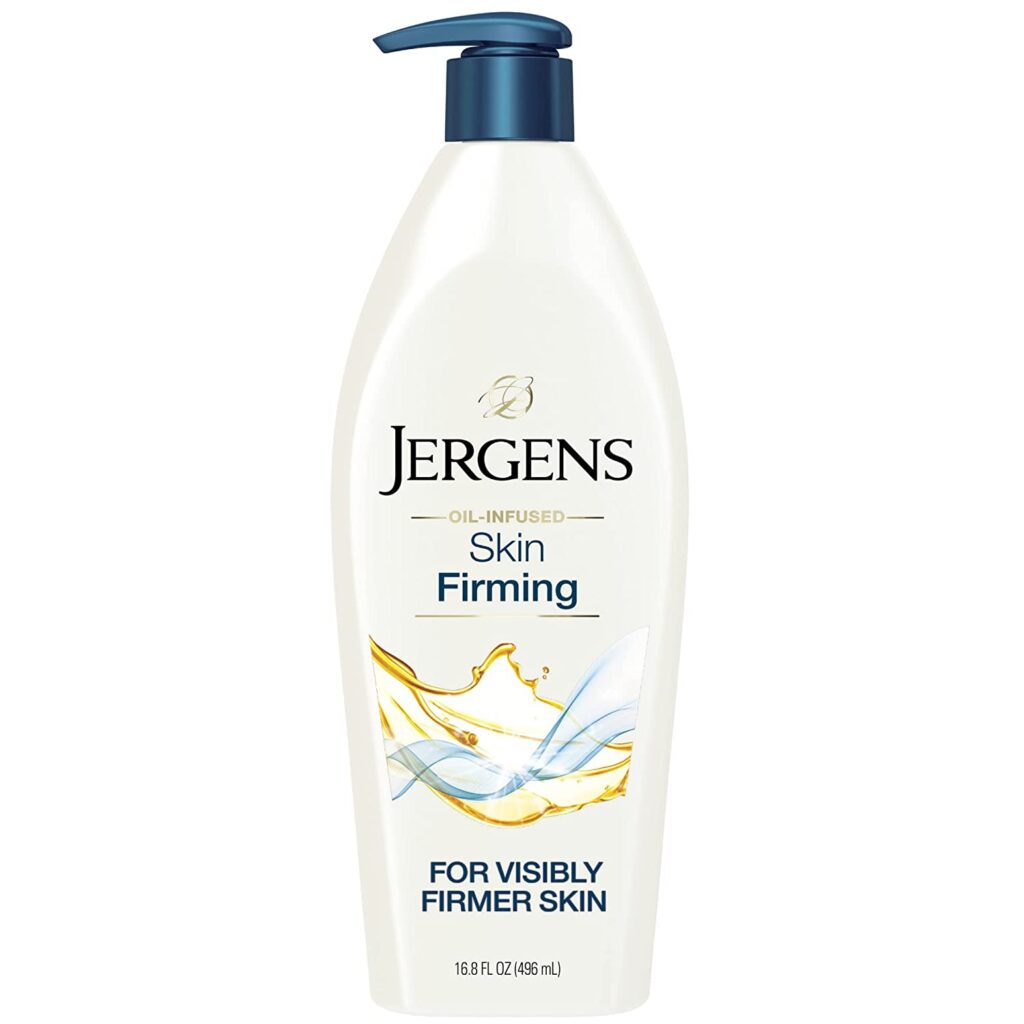 Jergens Skin Firming Body Lotion, with Collagen and Elastin, Deep Moisture for Dry Skin, Dermatologist Tested, Hydralucence Blend Formula