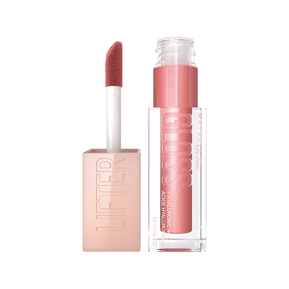 Maybelline Lifter Gloss, Hydrating Lip Gloss with Hyaluronic Acid, High Shine for Fuller Looking Lips