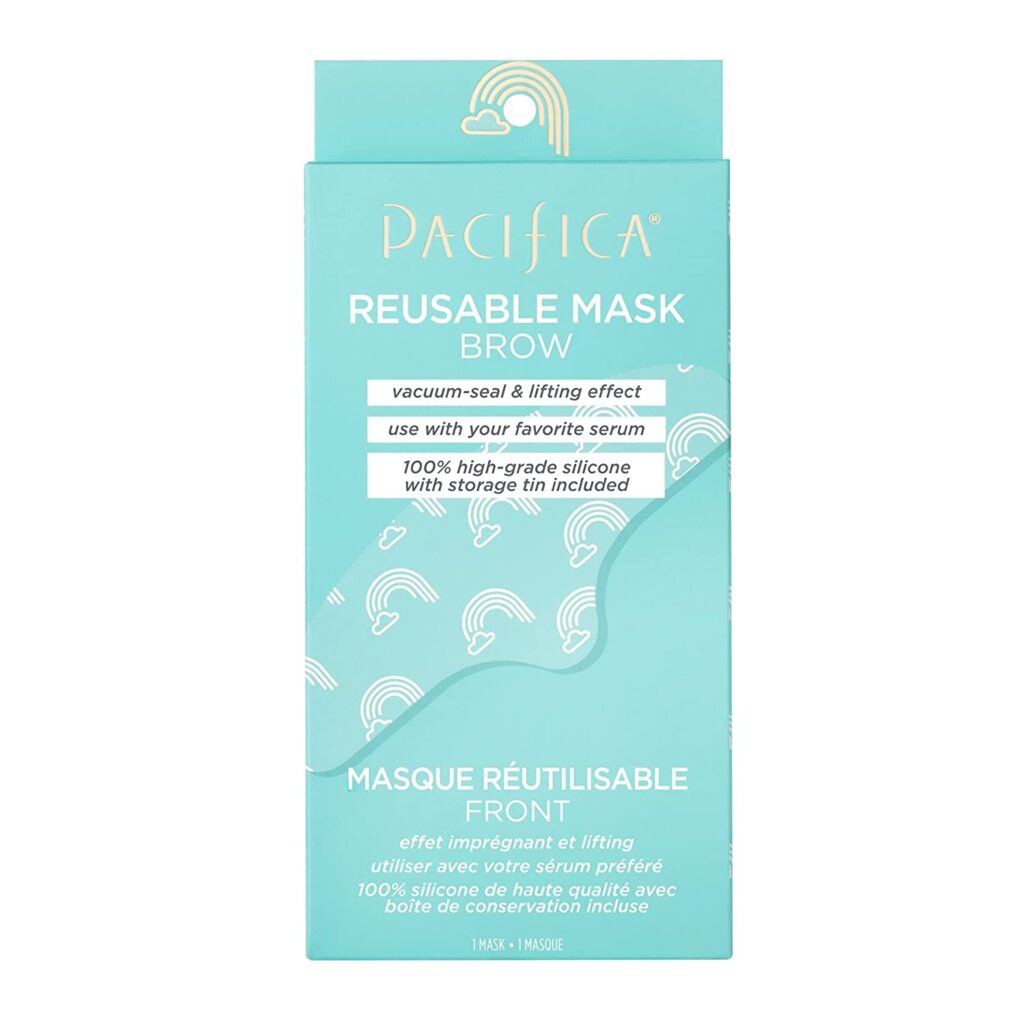 Pacifica Beauty | Reusable Brow Mask | 100% Silicone | Vacuum Seal & Lifting Effect | Minimize Fine Lines + Wrinkles