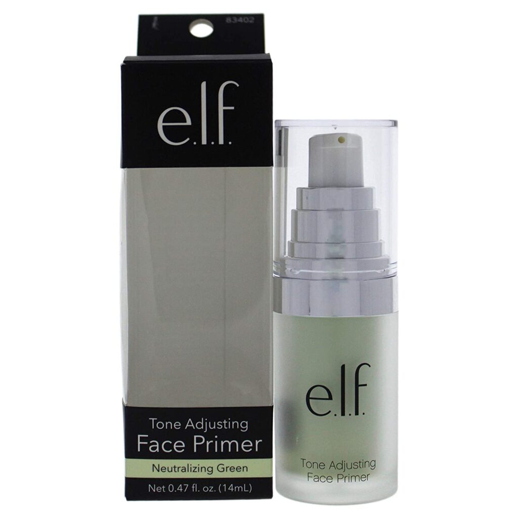 e.l.f, Tone Adjusting Face Primer - Small, Lightweight, Long Lasting, Silky, Smooth, Neutralizes Uneven Skin Tones and Redness, Preps Skin