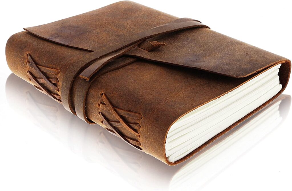 Leather Journal for Men, Handmade Vintage Leather Journals for Women, Mens Journal for Writing, Leather Bound Journal Drawing Sketchbook, Small Leather.