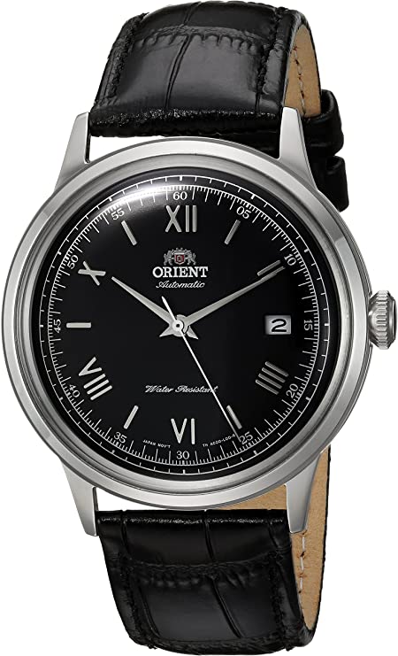 Orient Men's '2nd Gen. Bambino Ver. 2' Japanese Automatic Stainless Steel and Leather Dress Watch