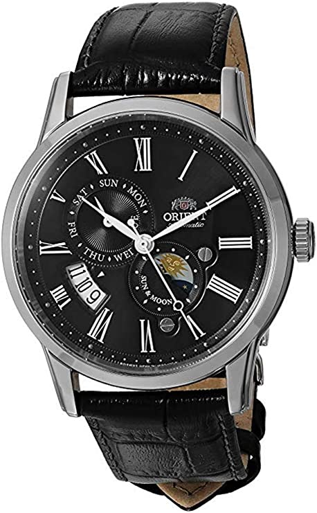 Orient Men's 'Sun and Moon Version 3' Japanese Automatic / Hand-Winding Watch with Sapphire Crystal