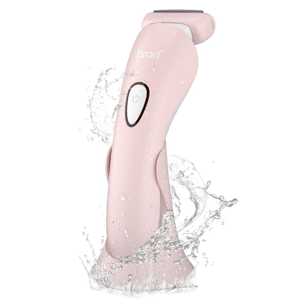 brori Electric Razor for Women Electric Shaver Lady Bikini Trimmer Rechargeable Painless Wet and Dry Pubic Hairs Removal Trimmer