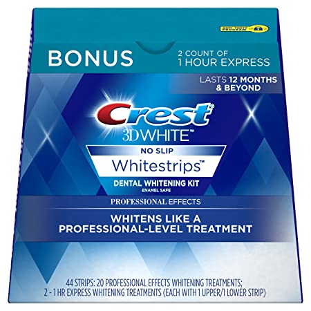 Best Overall: Crest 3DWhitestrips Professional Effects Teeth Whitening Strips