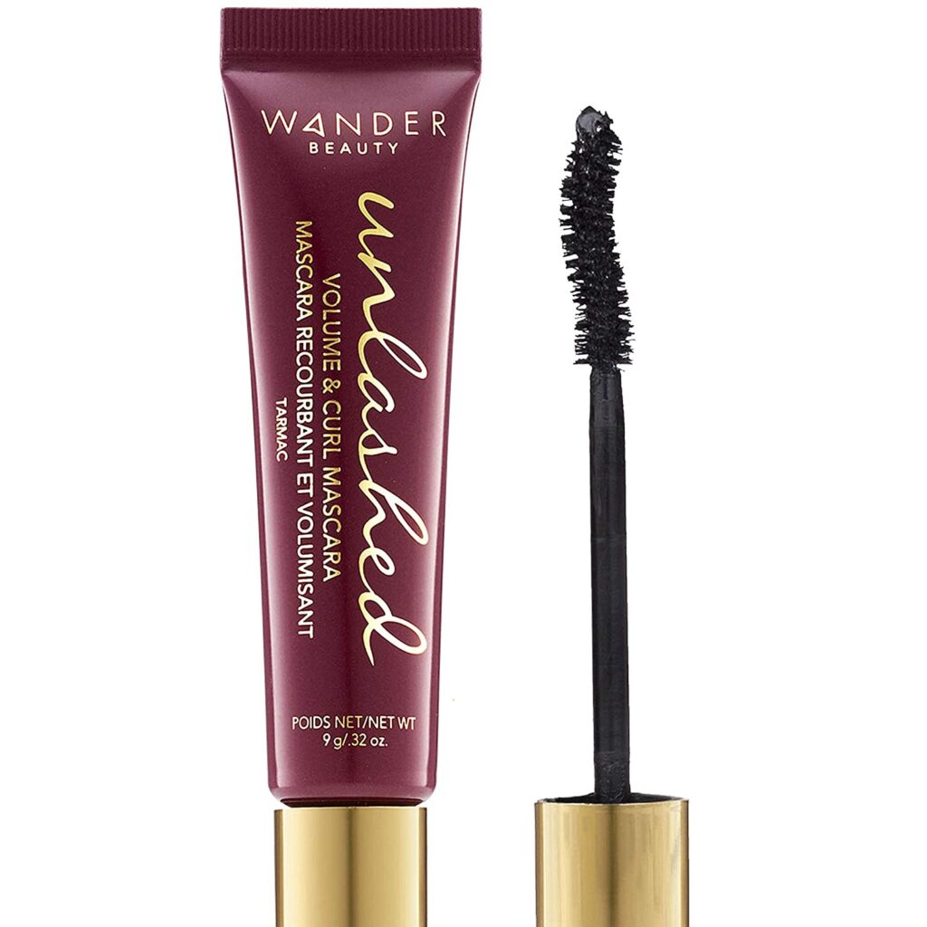 Black Mascara Volume and Length: WANDER BEAUTY UNLASHED VOLUME & CURLING MASCARA - Cruelty Free & Gluten Free. Lash Conditioning, Strengthening, Lengthening Mascara, Volumizing Mascara Eye
