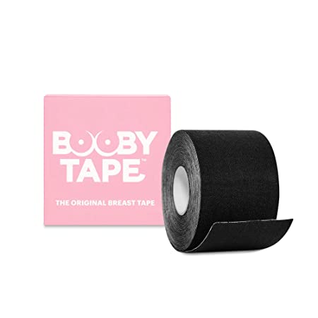 Booby Tape - The Original Breast Tape for Women, Latex-Free and Waterproof Boob Tape Roll, Painless Body Tape for Breast, Reliable Bra Tape for Boob Lift of Any Size