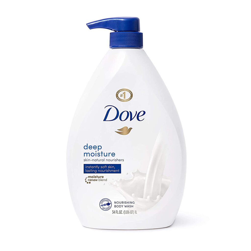 Dove Body Wash with Pump with Skin Natural Nourishers Instantly Soft Skin and Lasting Nourishment Deep Moisture Cleanser Effectively Washes Away Bacteria