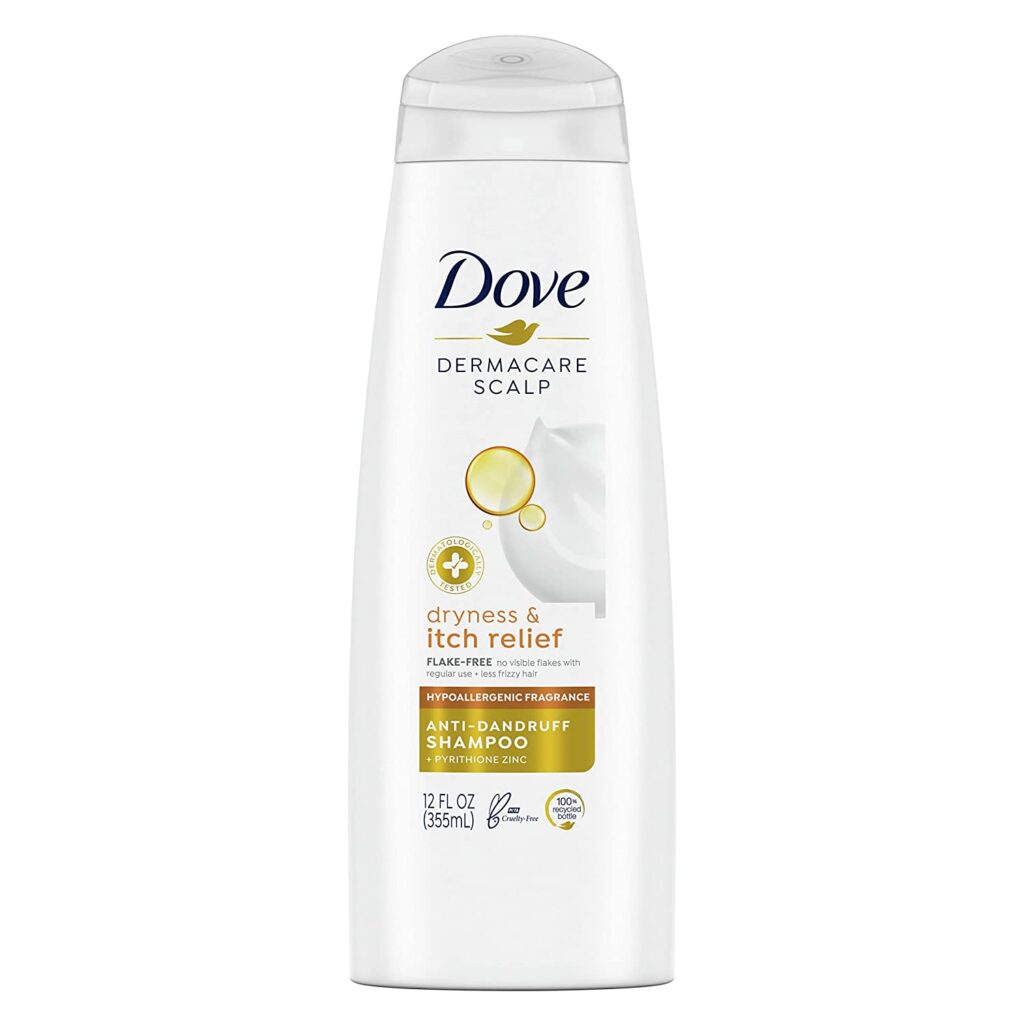 Dove DermaCare Scalp Anti Dandruff Shampoo for Dry and Itchy Scalp Dryness and Itch Relief Dry Scalp Treatment with Pyrithione Zinc