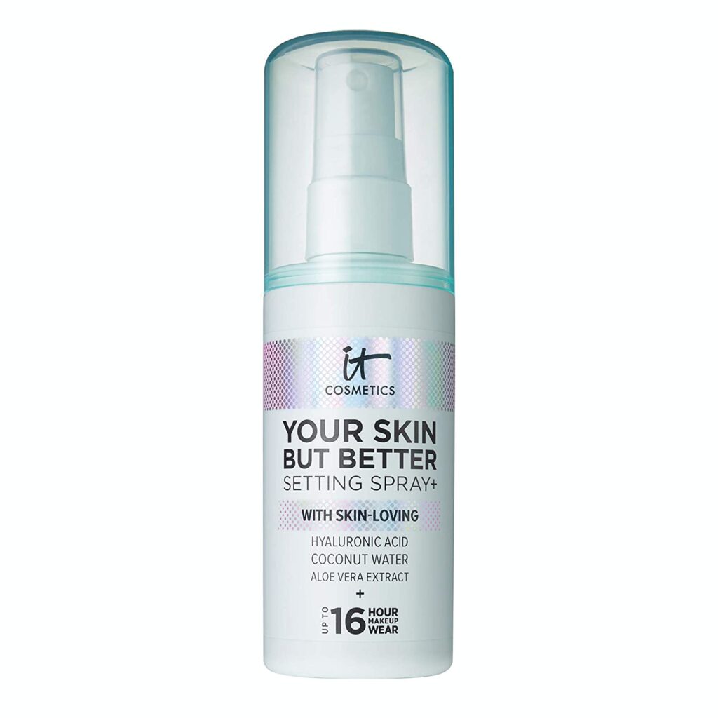 IT Cosmetics Your Skin But Better Setting Spray+ - Protects Makeup, Controls Shine, Provides Hydration - 16-Hour Hold - With Hyaluronic Acid, Coconut Water & Aloe Vera