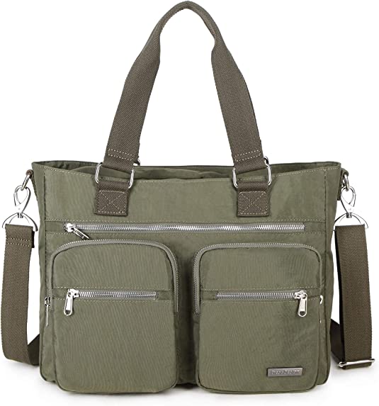 La Packmore Water Repellent Nylon Shoulder Bag Handbag Laptop Bag Teacher Nurse Tote Briefcase Clinical Bag