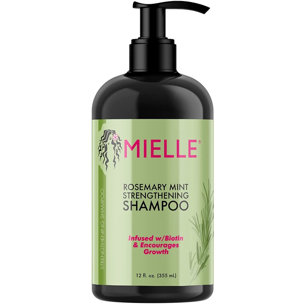 Mielle Organics Rosemary Mint Strengthening Shampoo Infused with Biotin, Cleanses and Helps Strengthen Weak and Brittle Hair