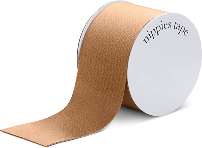 NIPPIES Breast Lift Tape - 2-inch Wide Adhesive Fashion Tape For Skin and Body, Invisible Under Clothing
