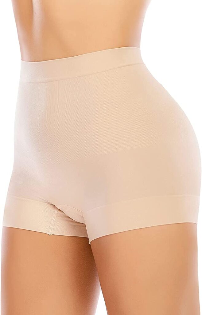 Seamless Shaping Boyshorts Panties for Women Tummy Control Shapewear Under Dress Slip Shorts Underwear