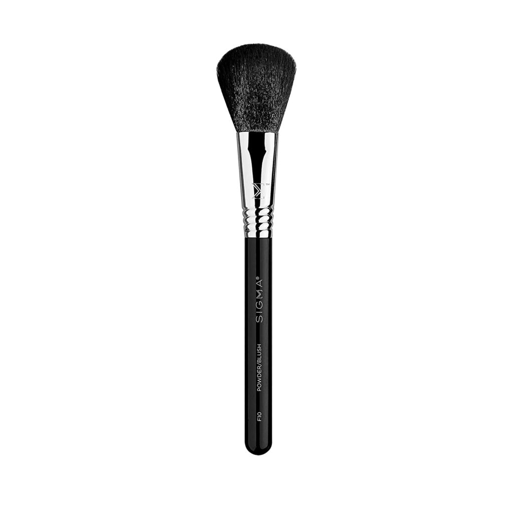 Sigma Beauty Professional F10 Powder synthetic Face Makeup Brush SigmaTech® fibers for Blending Foundation and Loose Powder Makeup