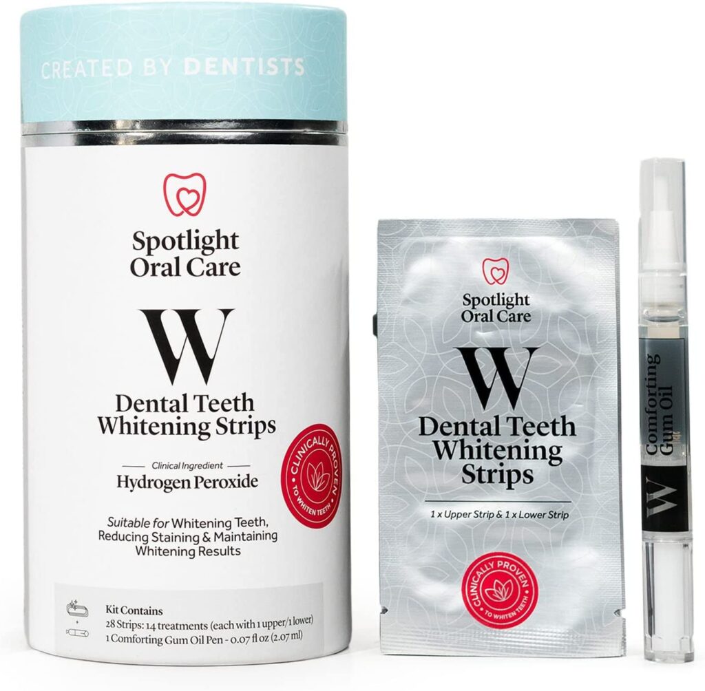 Spotlight Oral Care Teeth Whitening Strips | Gently Whitens Teeth Gradually & Safely (Whitening Strips)