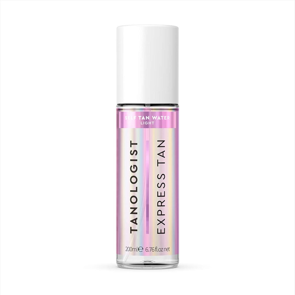 Tanologist Express Self Tan Water, Light - Hydrating Sunless Tanning Water, Vegan and Cruelty Free