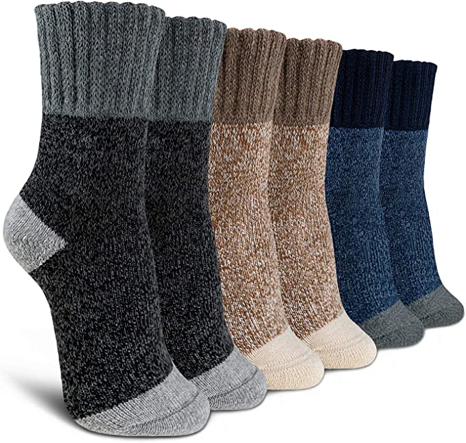 Time May Tell Womens Merino Wool Socks Thick Knit Warm Cushion Wool-Socks