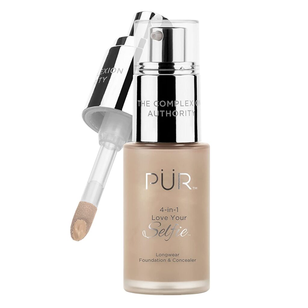 coverage PUR 4-in-1 Love Your Selfie Longwear Foundation & Concealer. 