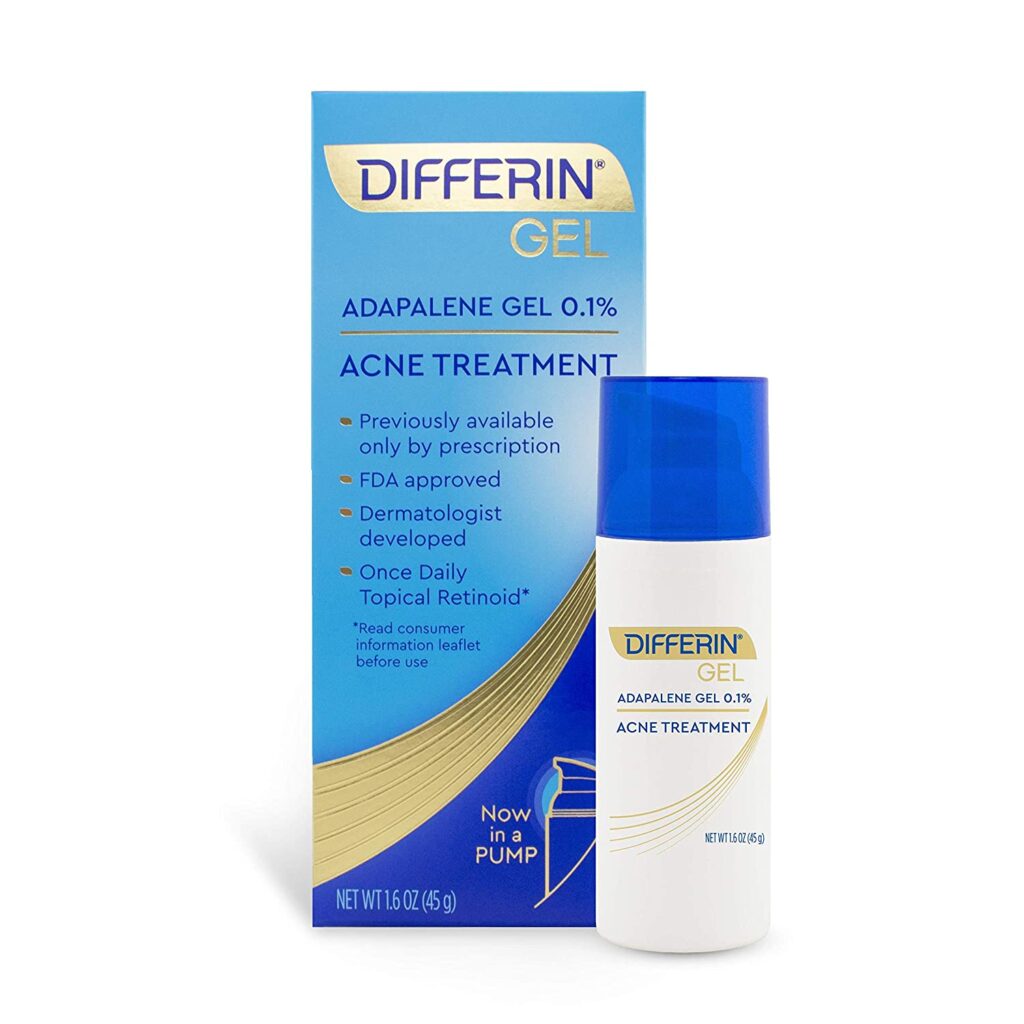 Acne Treatment Differin Gel, 90 Day Supply, Retinoid Treatment for Face with 0.1% Adapalene, Gentle Skin Care for Acne Prone Sensitive Skin