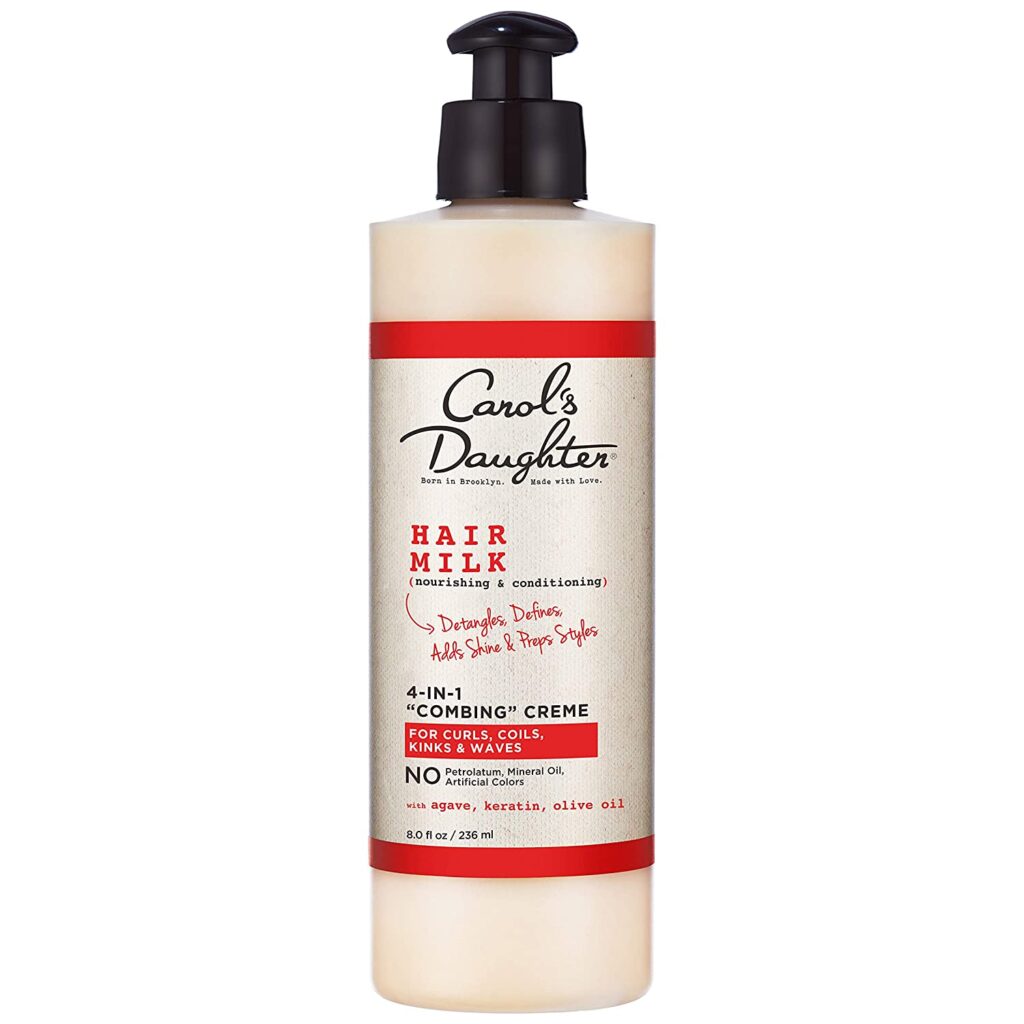 Curly Hair Products by Carol's Daughter, Hair Milk 4-in-1 Combing Creme For Curls, Coils and Waves, with Agave and Olive Oil, Hair Detangler, Curl Cream,