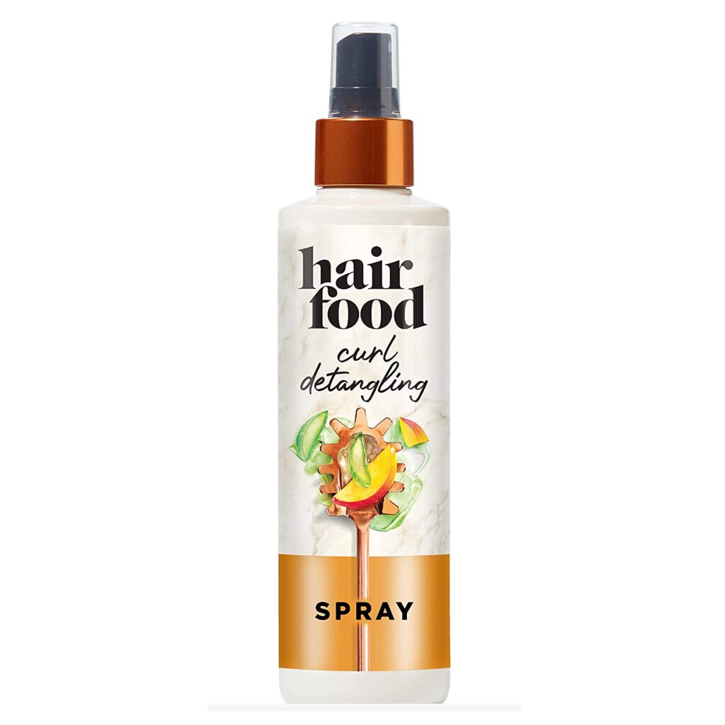 Hair Food Sulfate-Free Curl Detangling Spray with Mango and Aloe, Leave In Conditioner, Hair Styling Product for Curly Hair, Paraben-Free