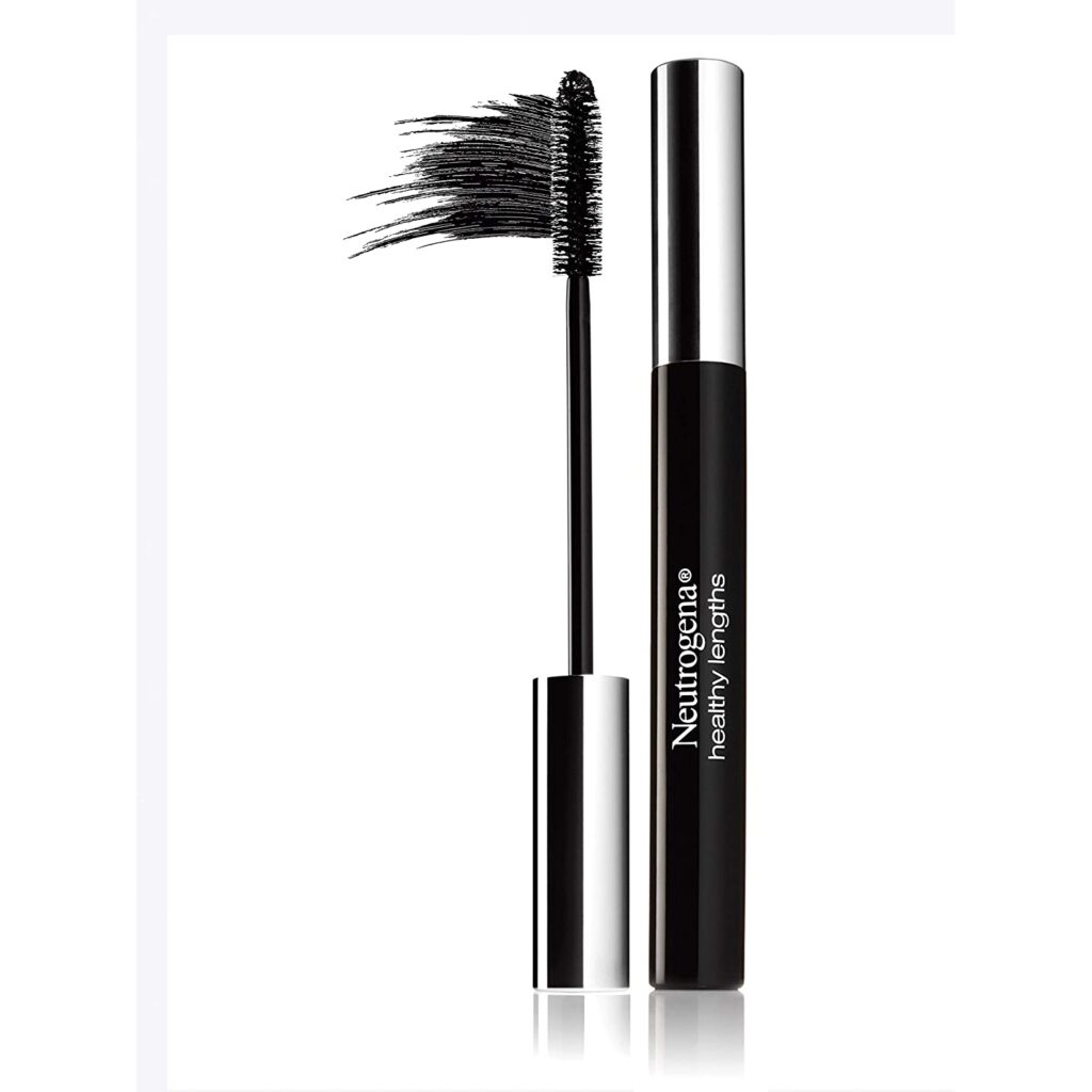 Neutrogena Healthy Lengths Mascara for Stronger, Longer Lashes, Clump-, Smudge- and Flake-Free Mascara with Olive Oil, Vitamin E and Rice Protein,