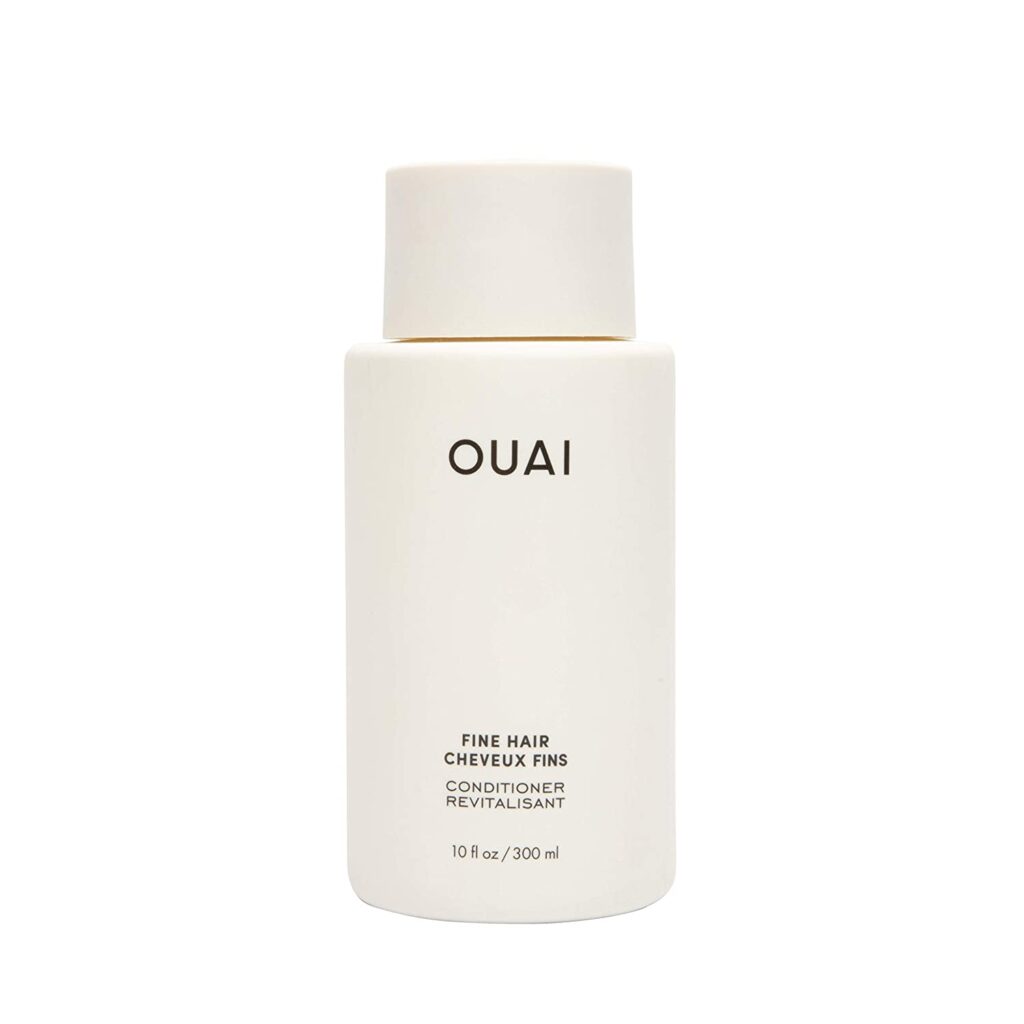 OUAI Fine Conditioner. This Lightweight Conditioner Gives Fine Hair Softness, Bounce and Volume. Made with Keratin and Biotin. Free from Parabens, Sulfates, and Phthalates