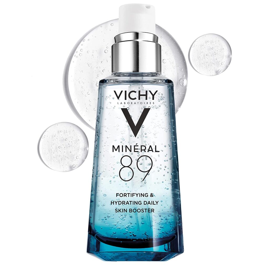 Vichy Mineral 89 Hyaluronic Acid Face Serum, Facial Gel Moisturizer and Pure Hyaluronic Acid Moisturizing and Hydrating Serum for Sensitive Skin and Dry Skin