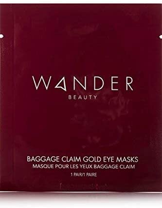 Wander Beauty Baggage Claim Gold Eye Mask