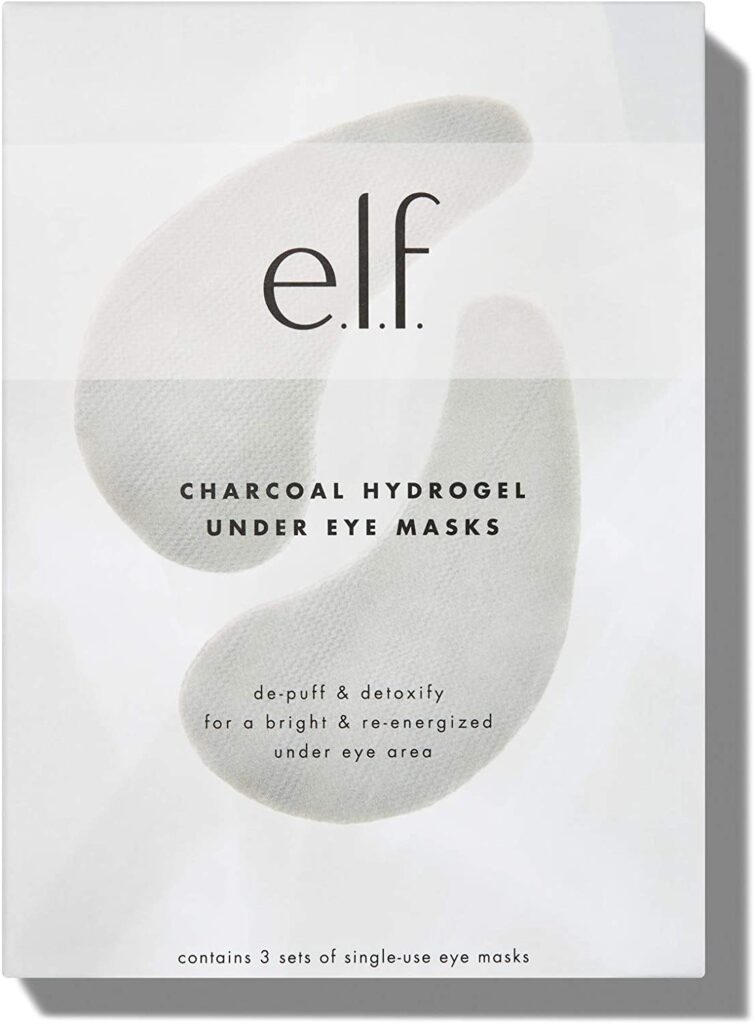 e.l.f. Charcoal Hydrogel Under Eye Masks, Plumps, Preps & Primes Eyes,