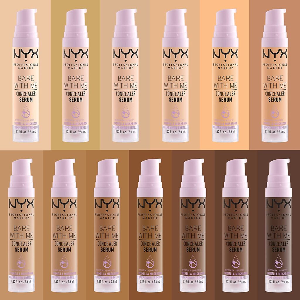 NYX PROFESSIONAL MAKEUP Bare With Me Concealer Serum, Up To 24Hr Hydration 