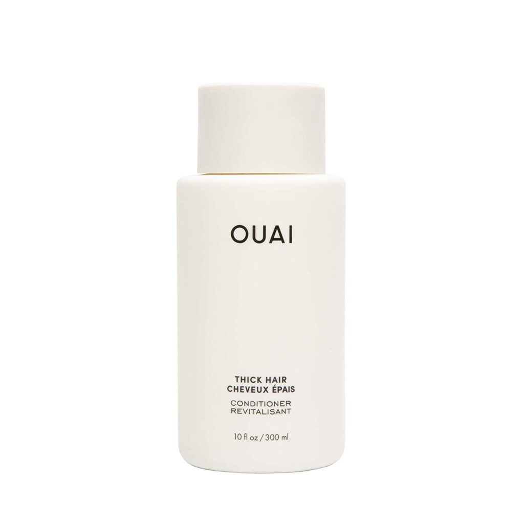 OUAI Thick Conditioner. Strengthening Keratin, Marshmallow Root, Shea Butter and Avocado Oil Nourish Dry, Thick Hair and Calm Frizz. Free from Parabens, Sulfates and Phthalates
