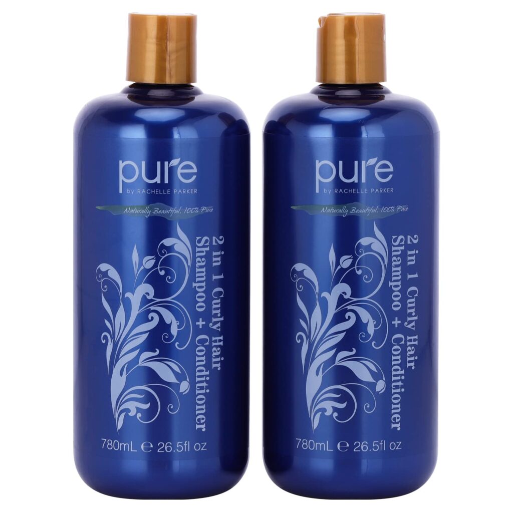 Curly Hair Shampoo and Conditioner Combo for Curly Hair. Increase Hydration & Gloss. Repairs & Strengthens Hair for Smooth, Bouncy Curls. Sulfate & Paraben Free Curly Hair Conditioner & Shampoo Combo -2 Pack