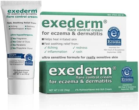 Exederm Ultra Hypoallergenic Eczema Dermatitis Flare Control Cream, NEA Accepted