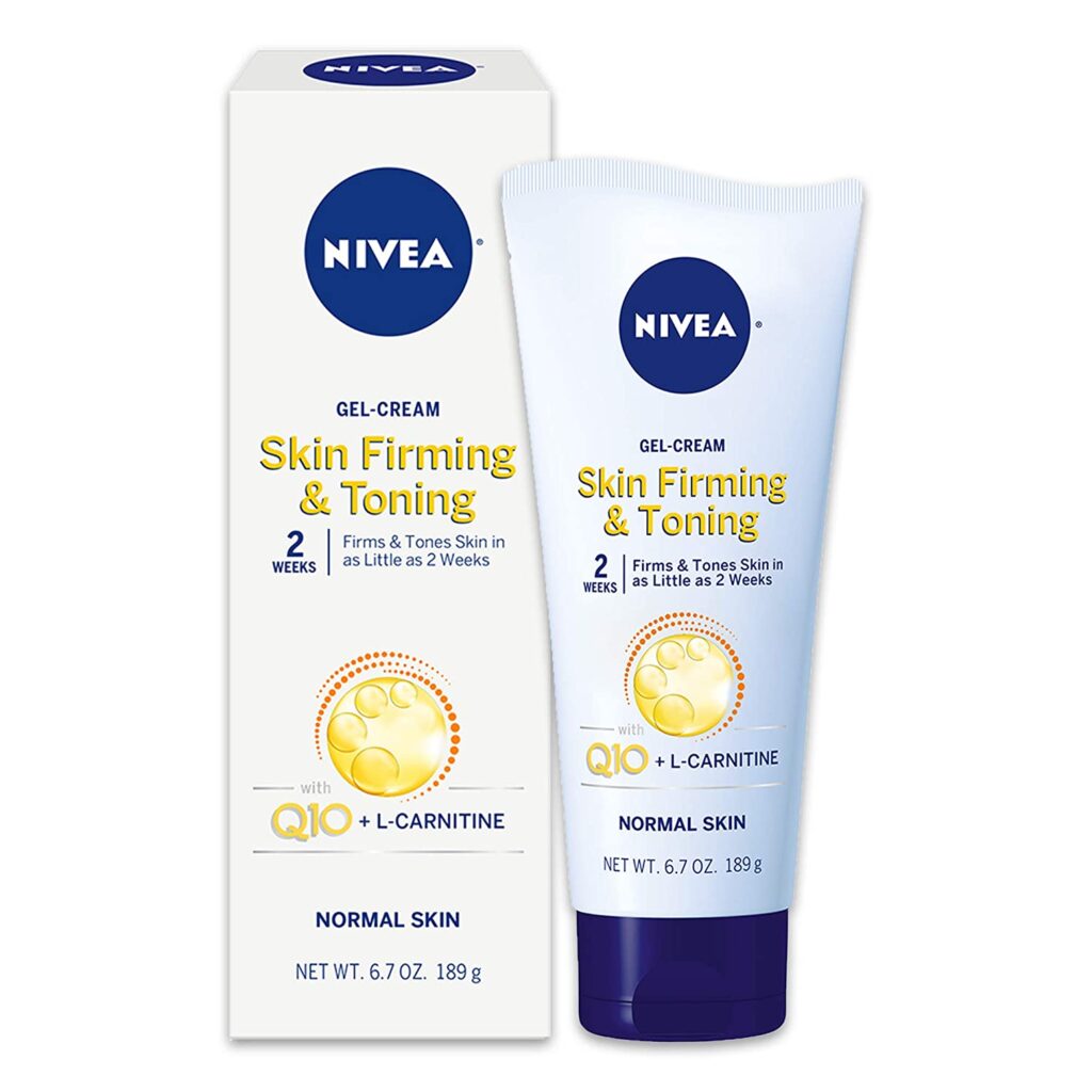 NIVEA Skin Firming and Toning Body Gel Cream with Q10, Firming Body Cream, Moisturizing Skin Cream