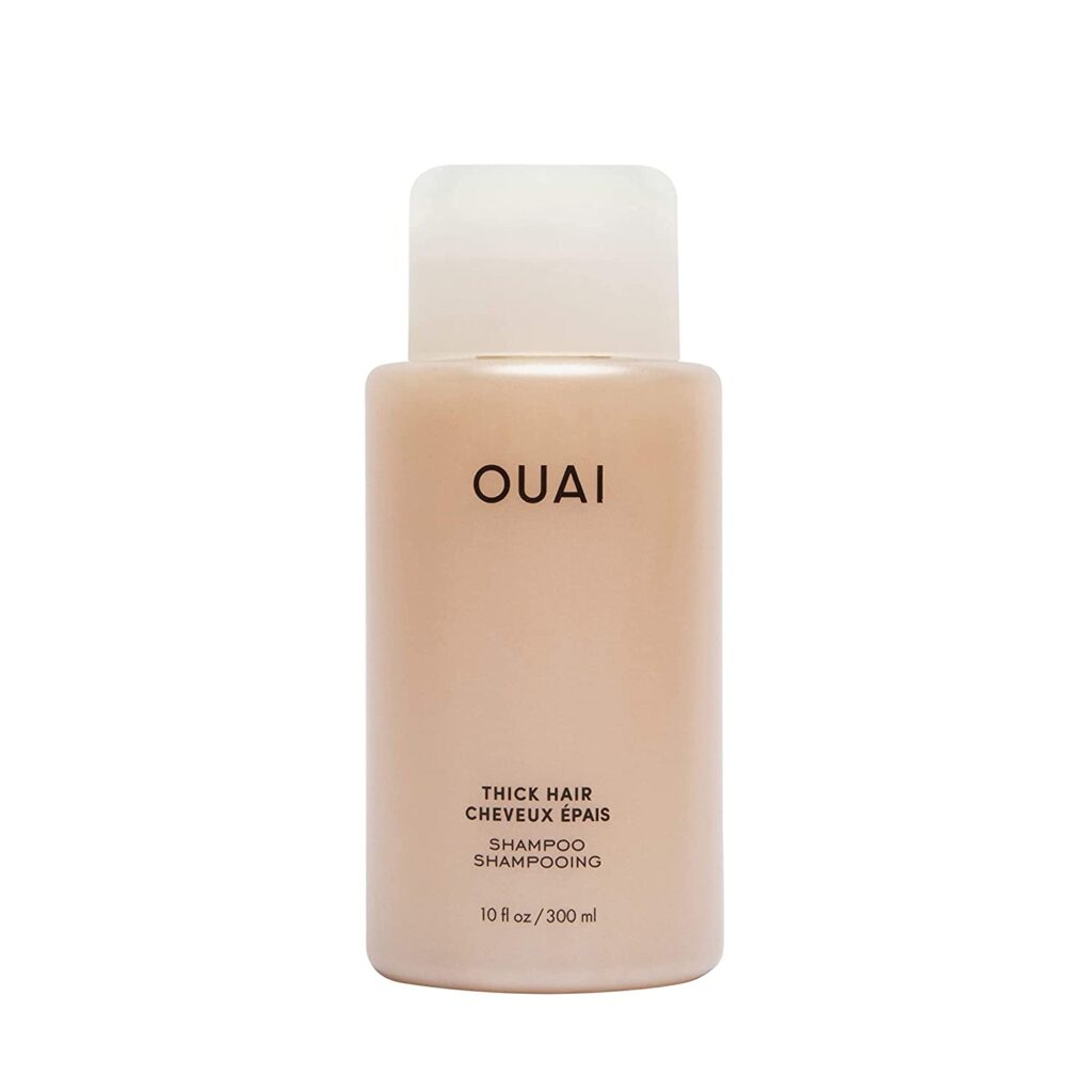 OUAI Thick Shampoo. Fight Frizz and Nourish Dry, Thick Hair with Strengthening Keratin, Marshmallow Root, Shea Butter and Avocado Oil. Free from Parabens, Sulfates and Phthalates