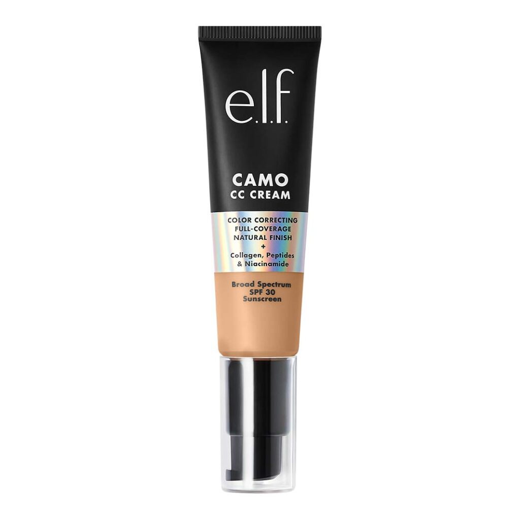 e.l.f. Camo CC Cream, Color Correcting Medium-To-Full Coverage Foundation with SPF 30