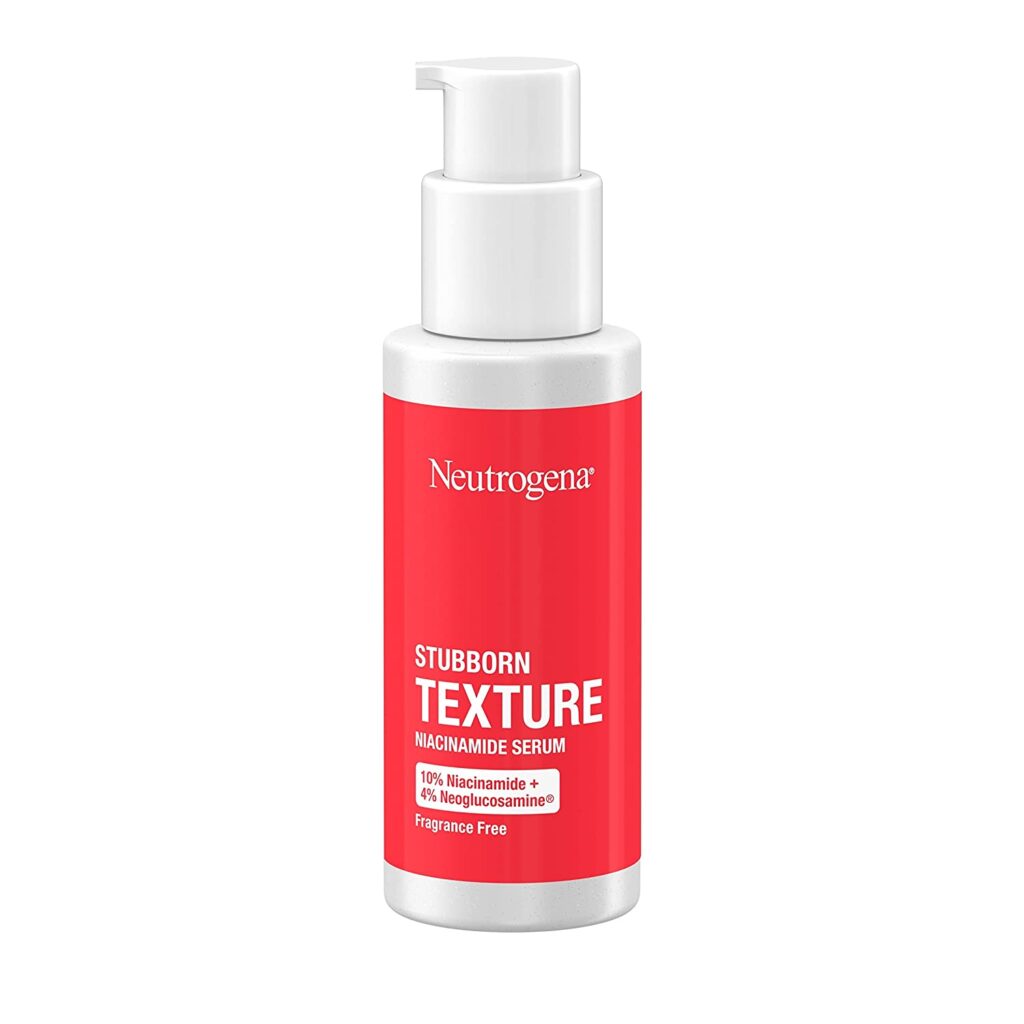 Neutrogena Stubborn Texture Resurfacing Serum With 10% Niacinamide & 4% Neoglucosamine designed for Acne-Prone, Improves Uneven Skin Tone & Refines Texture, Fragrance-Free