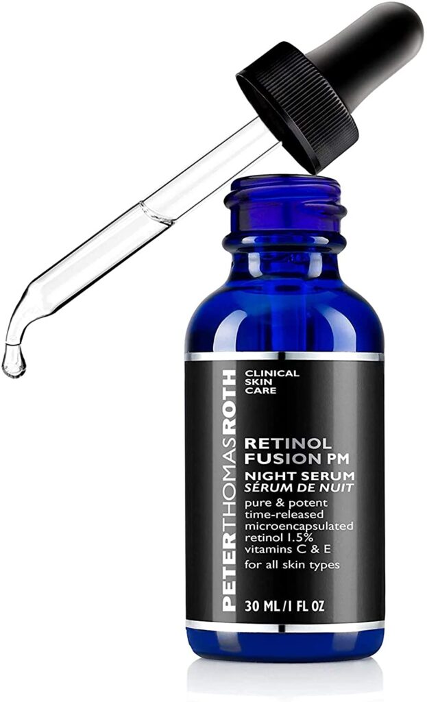 Peter Thomas Roth | Retinol Fusion PM Night Serum | Hydrating Retinol Facial Serum, 1.5% Microencapsulated Retinol for Fine Lines, Wrinkles, Uneven Skin Tone, Texture and Radiance